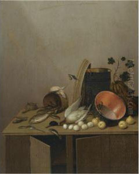 Still Life Oil Painting by Gerrit Van Vucht