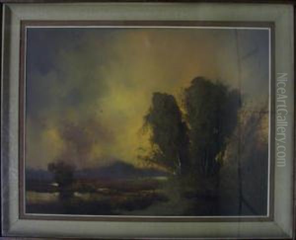 Veenlandschap Oil Painting by Jacques Van Wijck