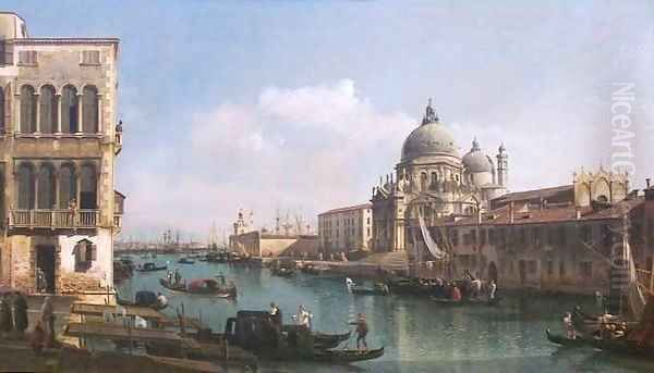 View of the Grand Canal and the Dogana Oil Painting by Bernardo Bellotto