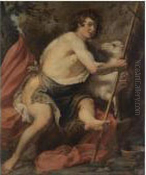 Saint John The Baptist Oil Painting by Jan Thomas Van Yperen