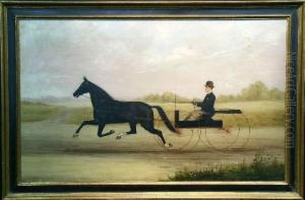 Horsecart And Rider Oil Painting by William Van Zandt