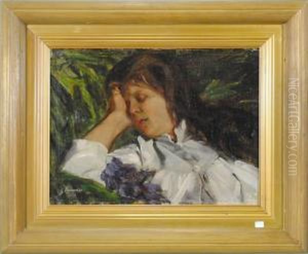 Le Sommeil Oil Painting by Gustave Vanaise