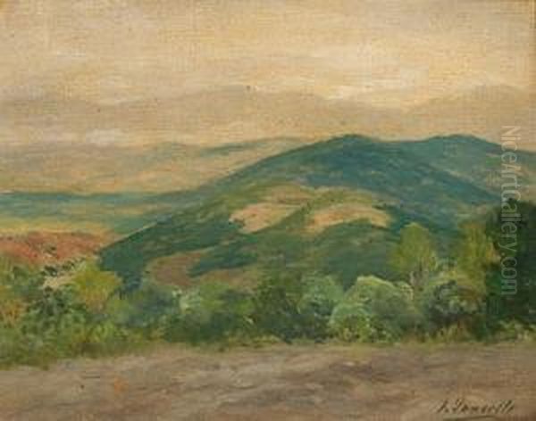 Paisaje Oil Painting by Joaquin Vancells Y Vieta