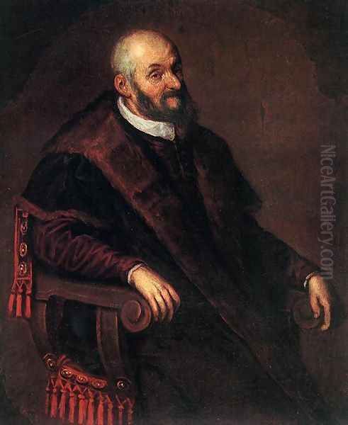 Portrait of an Old Man Oil Painting by Leandro Bassano