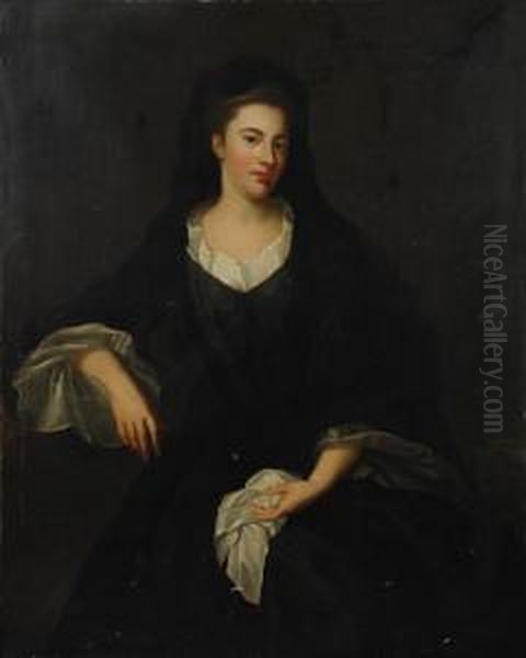 Portrait Of A Lady Oil Painting by John Vanderbank