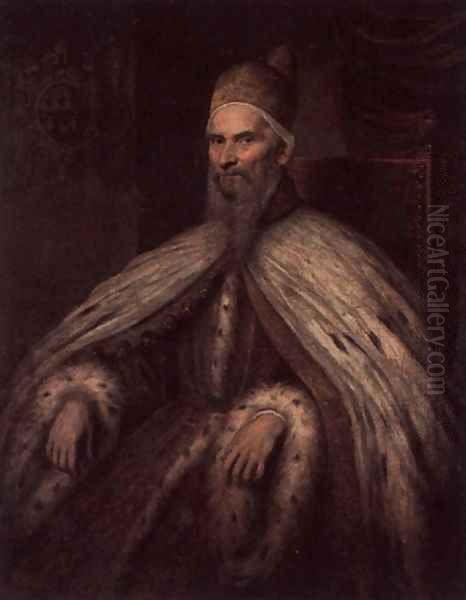 Doge Marcantonio Memmo Oil Painting by Leandro Bassano