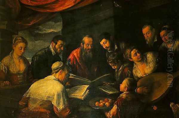 The Concert Oil Painting by Leandro Bassano