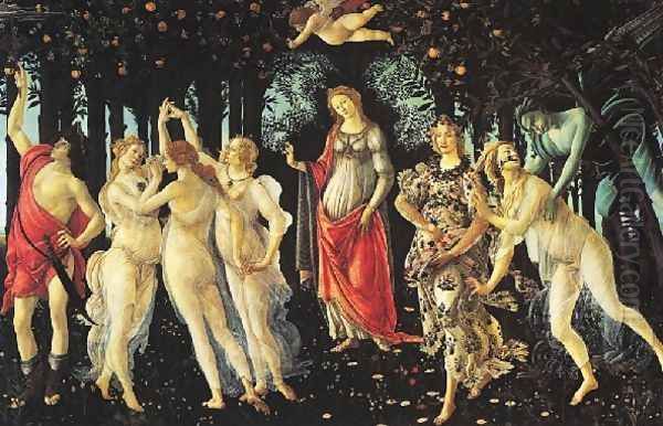 Allegory Of Spring La Primavera Oil Painting by Sandro Botticelli