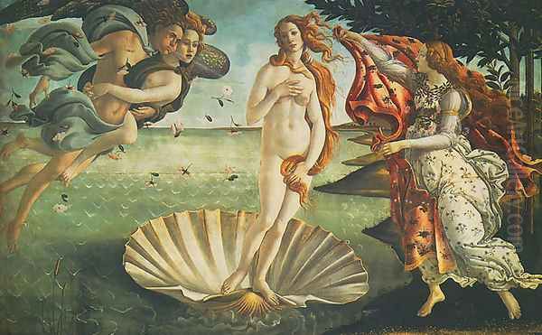 Birth of Venus (La Nascita di Venere) Oil Painting by Sandro Botticelli