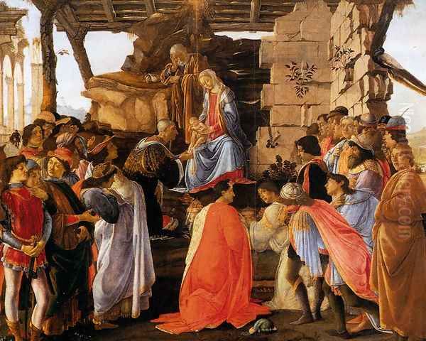 Adoration of the Magi (Adorazione dei Magi) Oil Painting by Sandro Botticelli