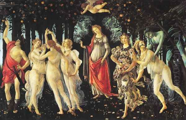 La Primavera (Allegory of Spring) Oil Painting by Sandro Botticelli