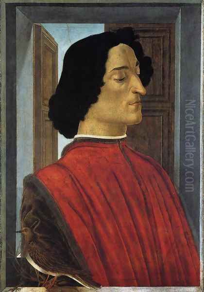 Giuliano de' Medici 1478 Oil Painting by Sandro Botticelli