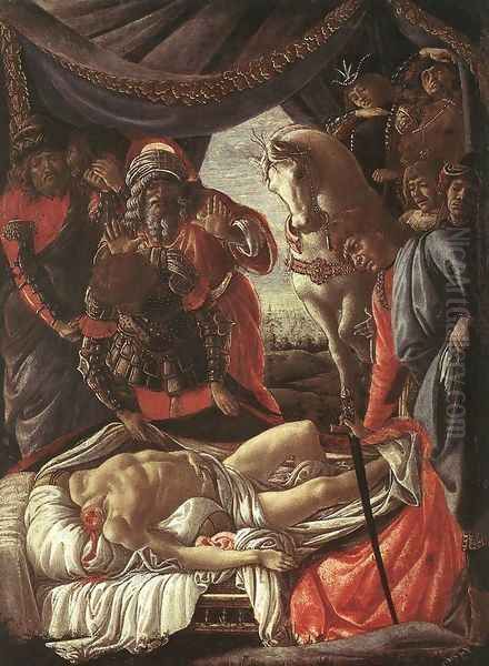 The Discovery of the Murder of Holofernes c. 1472 Oil Painting by Sandro Botticelli