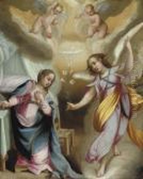 The Annunciation Oil Painting by Francesco Vanni