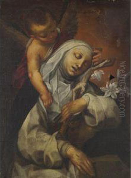 St. Catherine Of Siena Oil Painting by Francesco Vanni