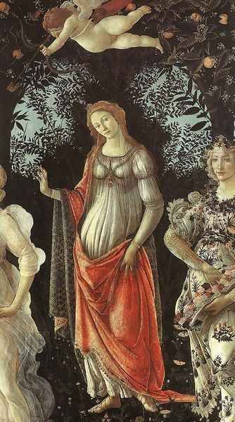 Primavera (detail 2) c. 1482 Oil Painting by Sandro Botticelli