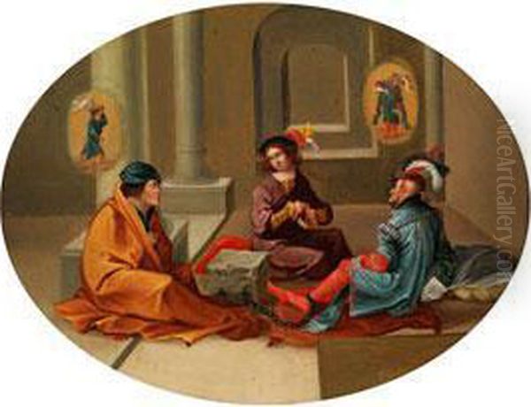 Joseph Deutet Traume Im Kerker Oil Painting by Ottavio Vannini