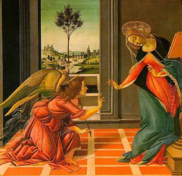 The Cestello Annunciation Oil Painting by Sandro Botticelli