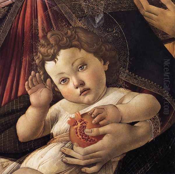 Madonna of the Pomegranate (detail) c. 1487 Oil Painting by Sandro Botticelli