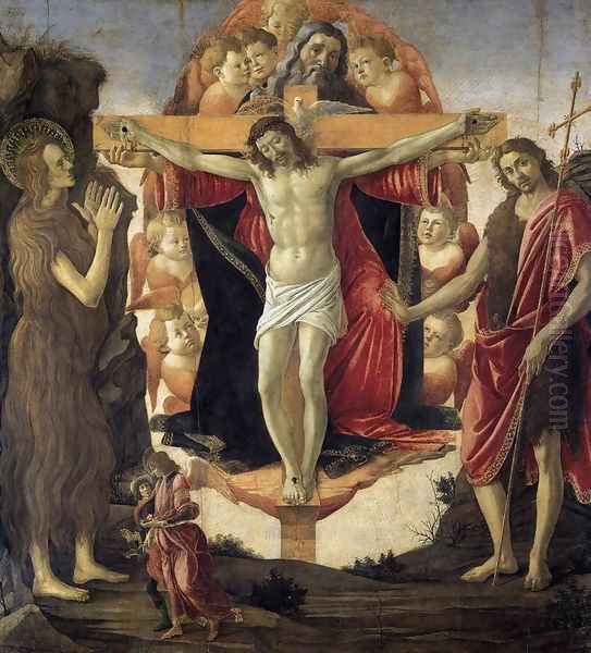 Holy Trinity (Pala della Convertite) 1491-93 Oil Painting by Sandro Botticelli