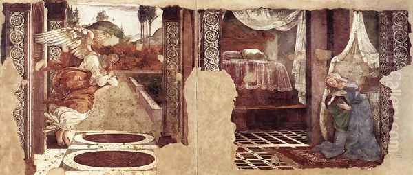 Annunciation 1481 Oil Painting by Sandro Botticelli