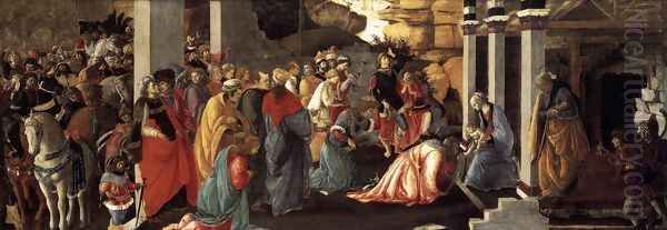 Adoration of the Magi 1465-67 Oil Painting by Sandro Botticelli