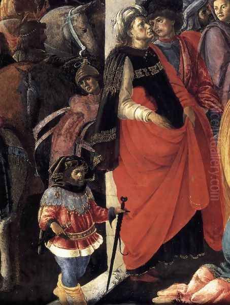 Adoration of the Magi (detail 1) 1465-67 Oil Painting by Sandro Botticelli