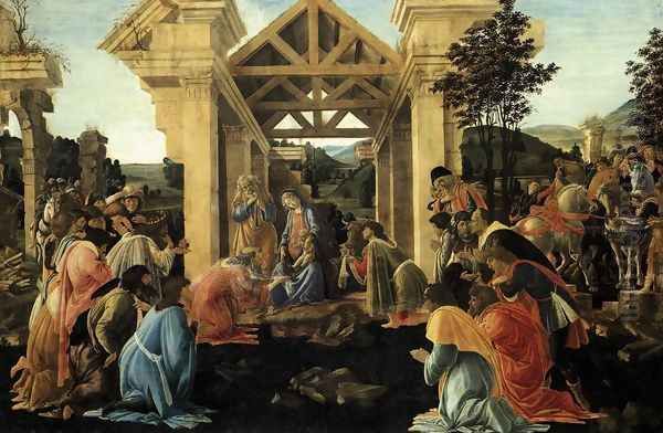 Adoration of the Magi 1481-82 Oil Painting by Sandro Botticelli