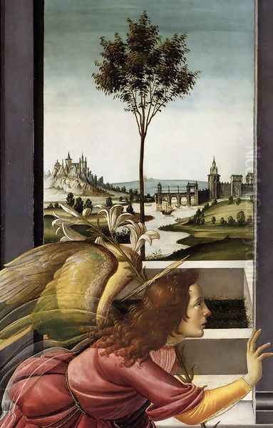 Cestello Annunciation (detail 1), 1489-90 Oil Painting by Sandro Botticelli