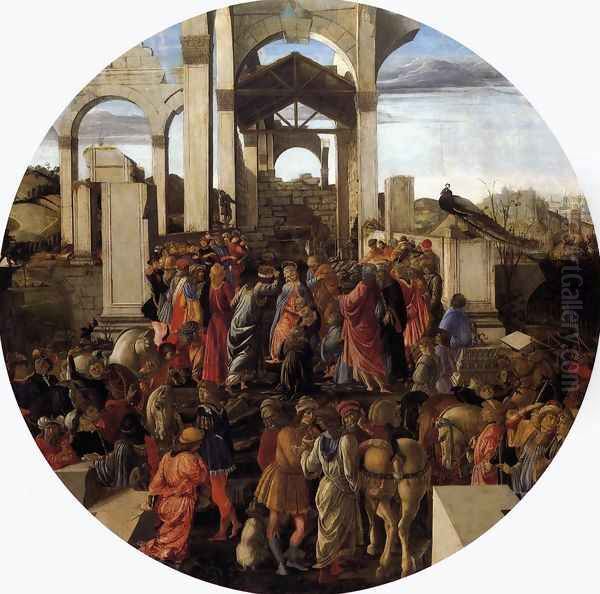 Adoration of the Magi 1470-75 Oil Painting by Sandro Botticelli