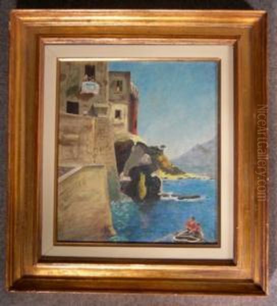 Costa Di Riomaggiore Oil Painting by Giacomo Varese