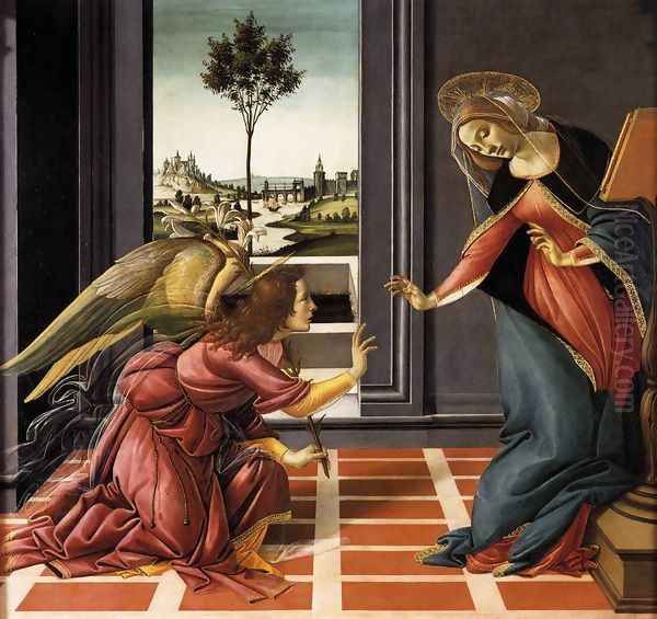 Cestello Annunciation 1489-90 Oil Painting by Sandro Botticelli