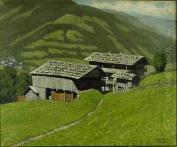 Masi In Tirolo Oil Painting by Gustav Vargo