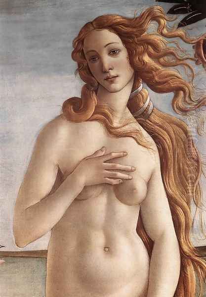 The Birth of Venus (detail 2) c. 1485 Oil Painting by Sandro Botticelli