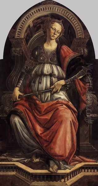 Fortitude c. 1470 Oil Painting by Sandro Botticelli