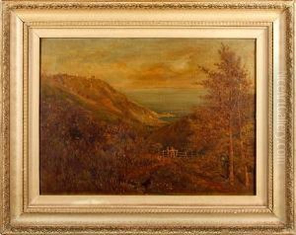 Coastal Landscape Oil Painting by Edgar John Varley