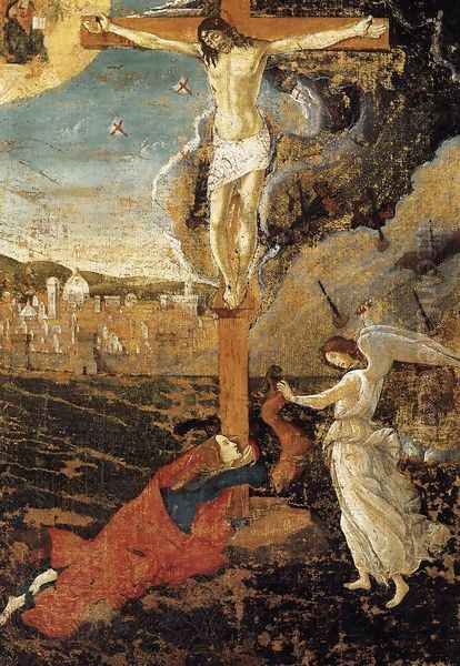 Crucifixion c. 1497 Oil Painting by Sandro Botticelli