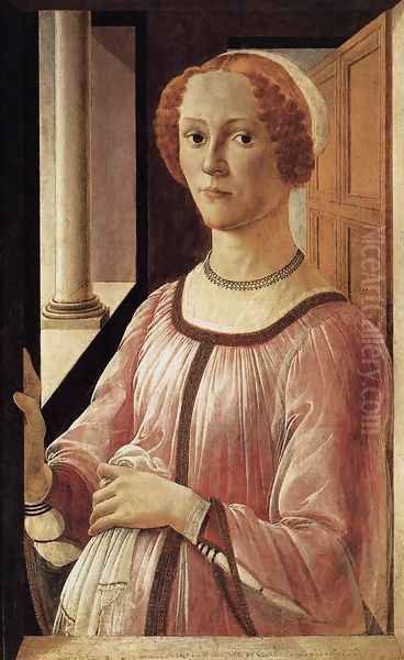 Portrait of a Lady 1470-75 Oil Painting by Sandro Botticelli