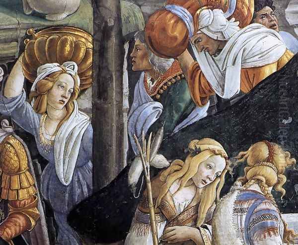 The Trials and Calling of Moses (detail 6) 1481-82 Oil Painting by Sandro Botticelli