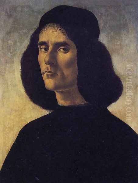 Portrait of a Man c. 1490 Oil Painting by Sandro Botticelli