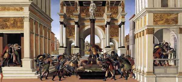 The Story of Lucretia 1496-1504 Oil Painting by Sandro Botticelli