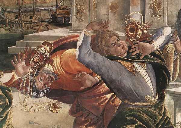 The Punishment of Korah and the Stoning of Moses and Aaron (detail 3) 1481-82 Oil Painting by Sandro Botticelli