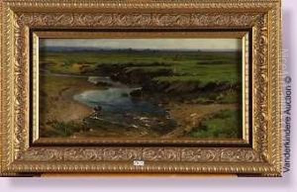 Paysage Au Ruisseau Oil Painting by Feodor Aleksandrovic Vasilev