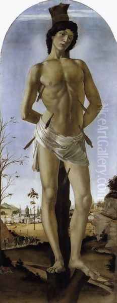 St Sebastian 1474 Oil Painting by Sandro Botticelli