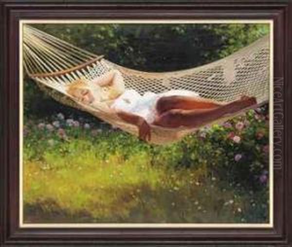 Lazy Afternoon Oil Painting by Vladimir Vasilyev