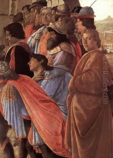 The Adoration of the Magi (detail 2) c. 1475 Oil Painting by Sandro Botticelli