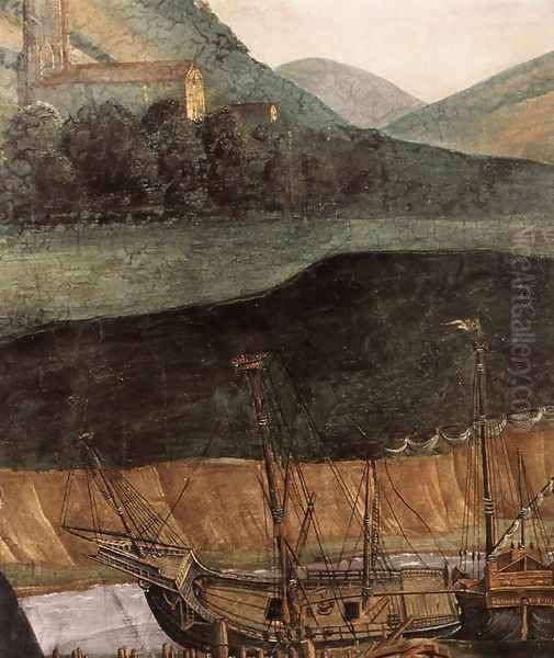 The Punishment of Korah and the Stoning of Moses and Aaron (detail 6) 1481-82 Oil Painting by Sandro Botticelli