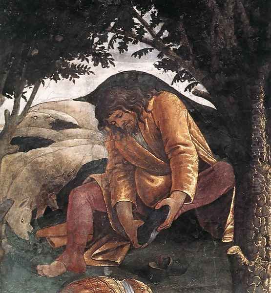 The Trials and Calling of Moses (detail 4) 1481-82 Oil Painting by Sandro Botticelli