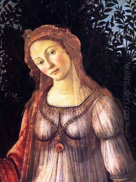 La Primavera [detail] (Allegory of Spring [detail]) Oil Painting by Sandro Botticelli