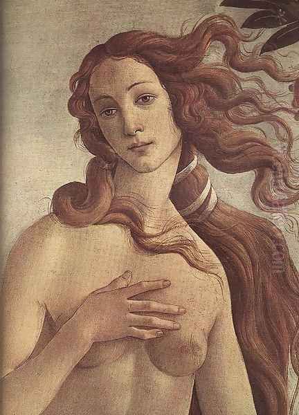 The birth of Venus [detail] Oil Painting by Sandro Botticelli